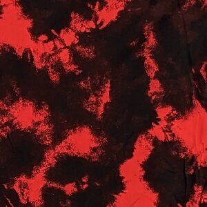 TC2 LuLaRoe Tall & Curvy2 Leggings Black Red Tie Dye W54